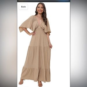 Open back Boho Maxi Dress